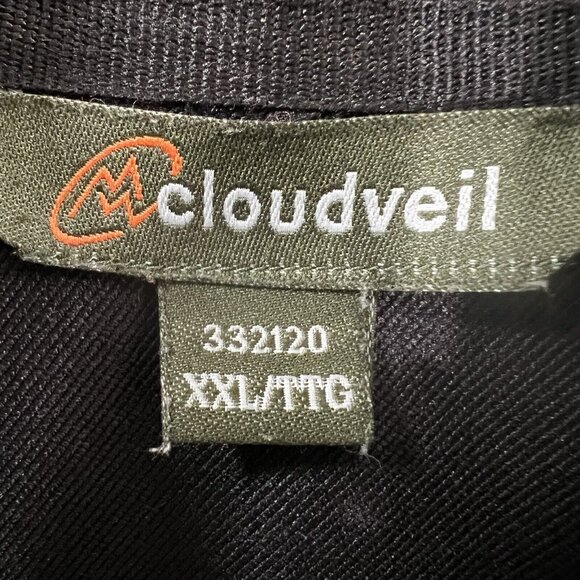 Cloudveil Mens 2XL Full Zip Jacket Light Unlined Black - Picture 4 of 12